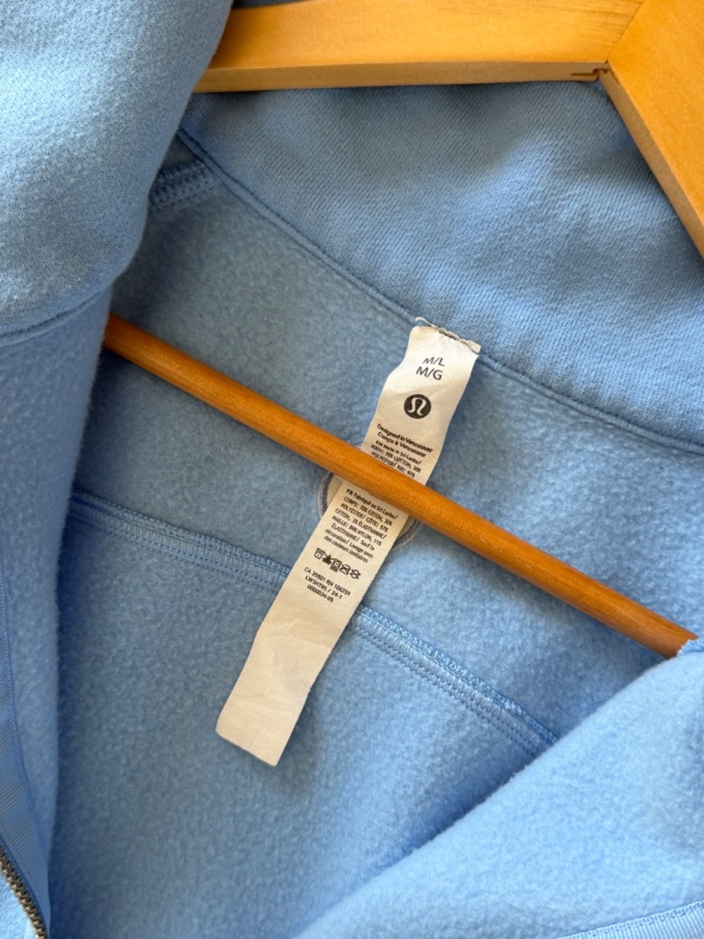 Lululemon Scuba Oversized Sweatshirt Funnel Neck Half Zip Longer Length Sinatra - Picture 7 of 16